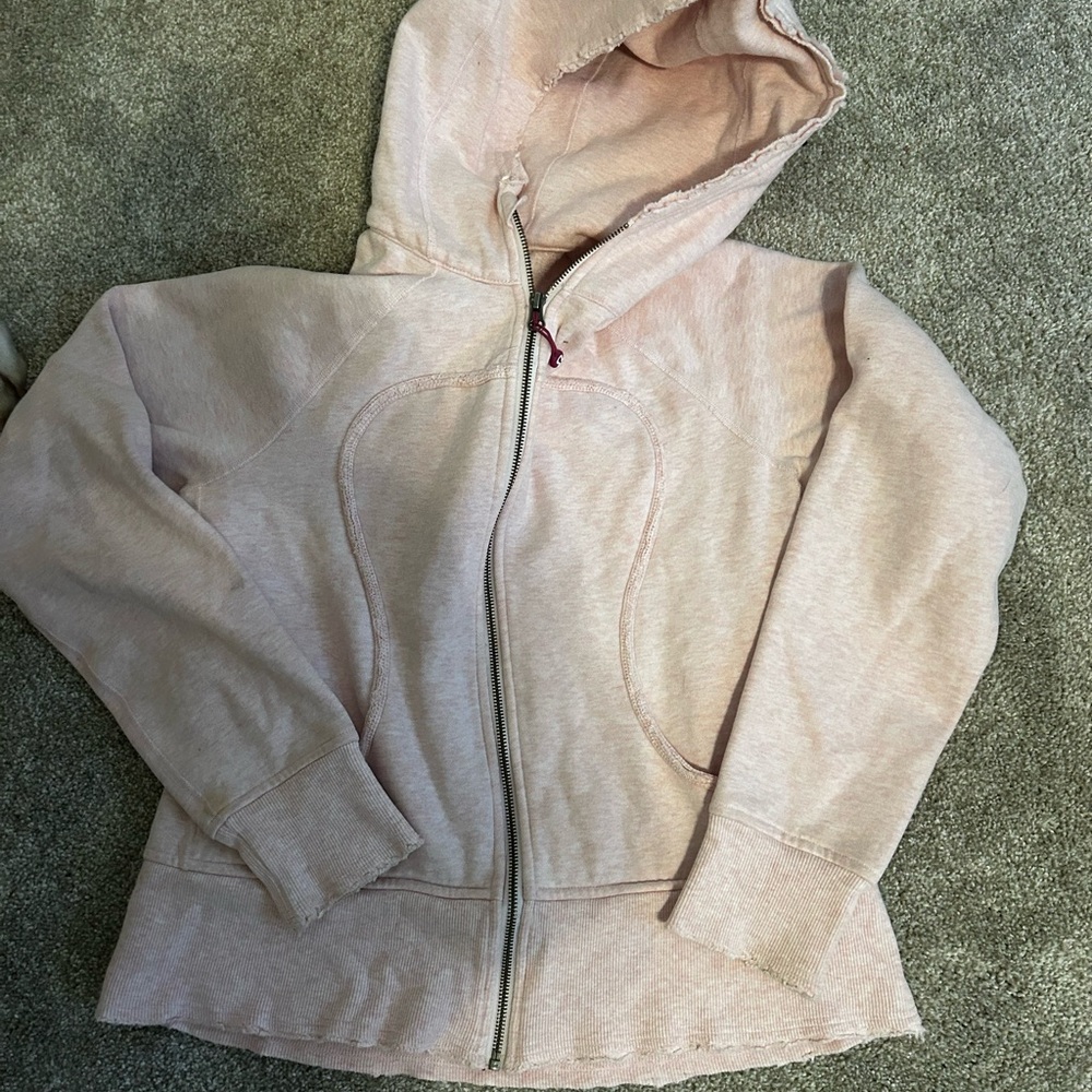 Vintage Lululemon Athletica Pink Relaxed Fit Hooded Jacket